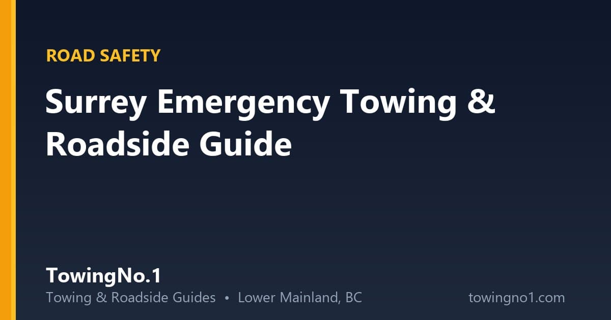 Surrey Emergency Towing and Roadside Resource Guide